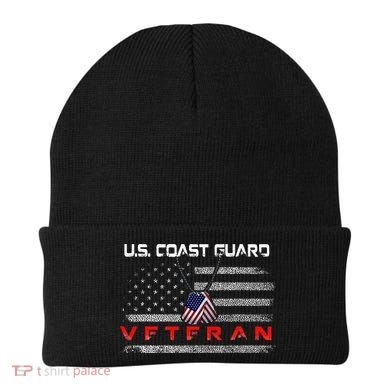 Us Coast Guard Veteran Veteran Flag Beanie