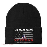 Us Coast Guard Veteran Veteran Flag Beanie thumb 0