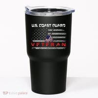Us Coast Guard Veteran Veteran Flag Tumbler thumb 0