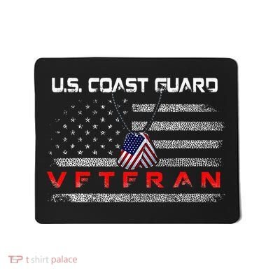 Us Coast Guard Veteran Veteran Flag Mousepad