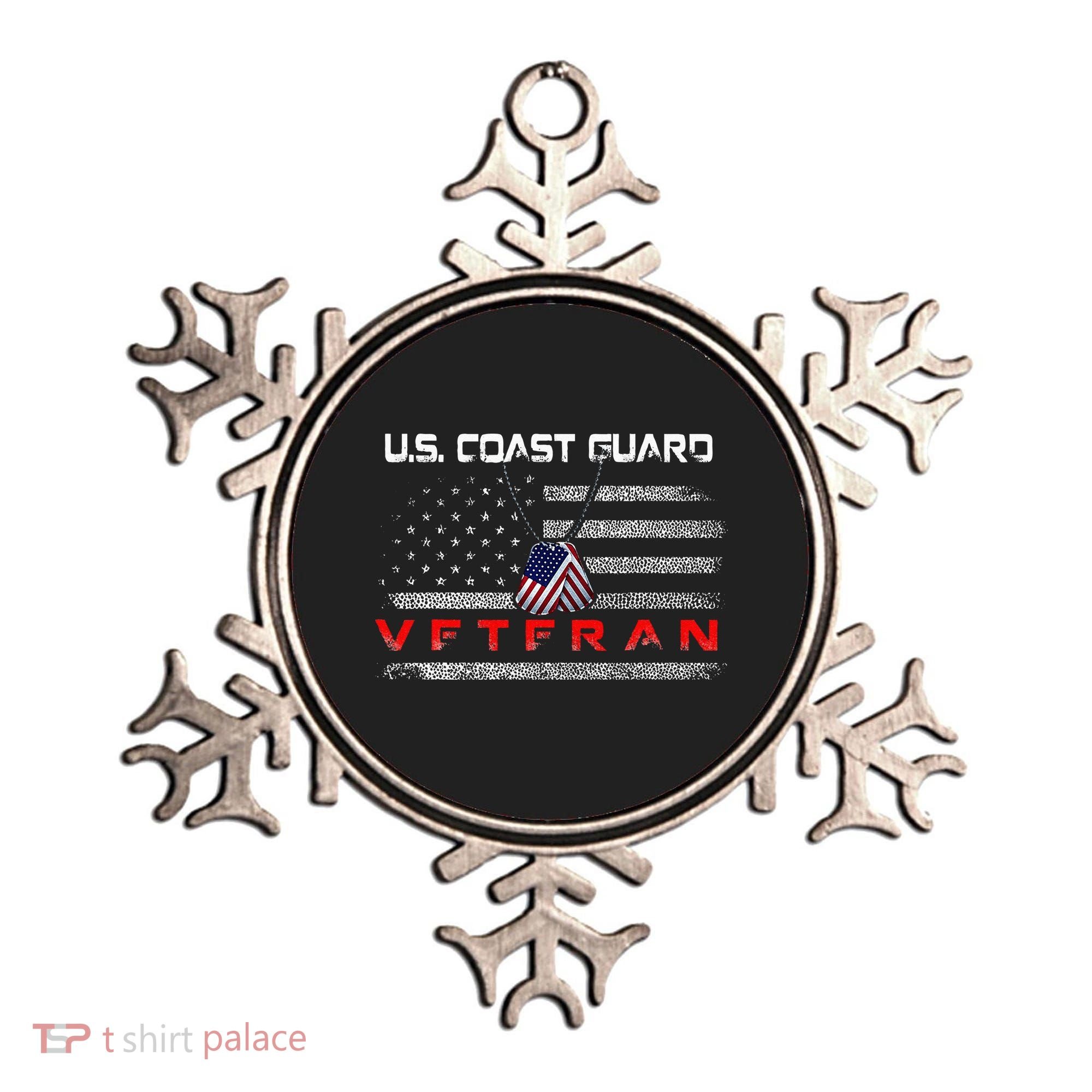 Us Coast Guard Veteran Veteran Flag Ornament
