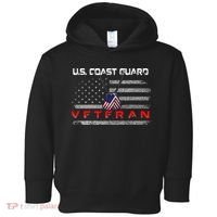 Us Coast Guard Veteran Veteran Flag Toddler Hoodie thumb 0