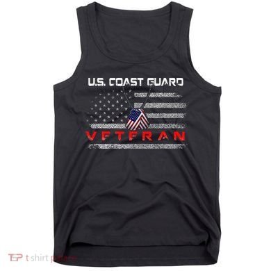 Us Coast Guard Veteran Veteran Flag Tank Top