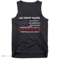 Us Coast Guard Veteran Veteran Flag Tank Top thumb 0