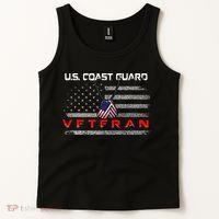Us Coast Guard Veteran Veteran Flag Tank Top thumb 2