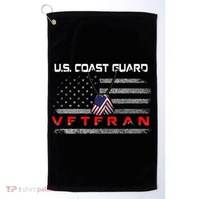 Us Coast Guard Veteran Veteran Flag Golf Towel