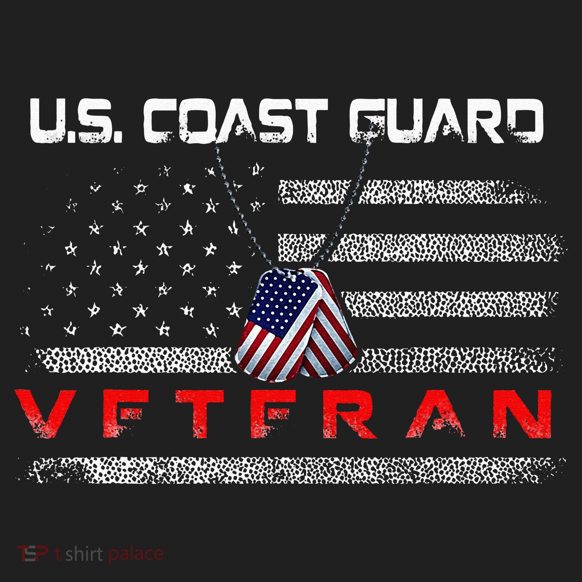 Us Coast Guard Veteran Veteran Flag Kids Long Sleeve Plaid Pajama Set