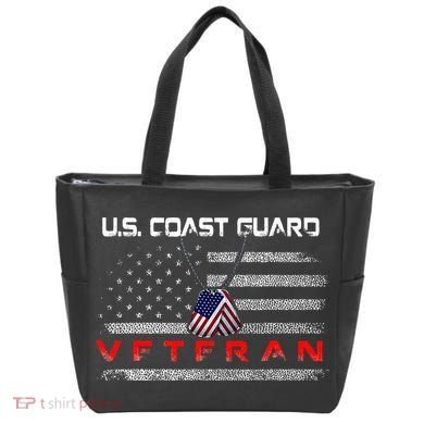 Us Coast Guard Veteran Veteran Flag Tote Bag