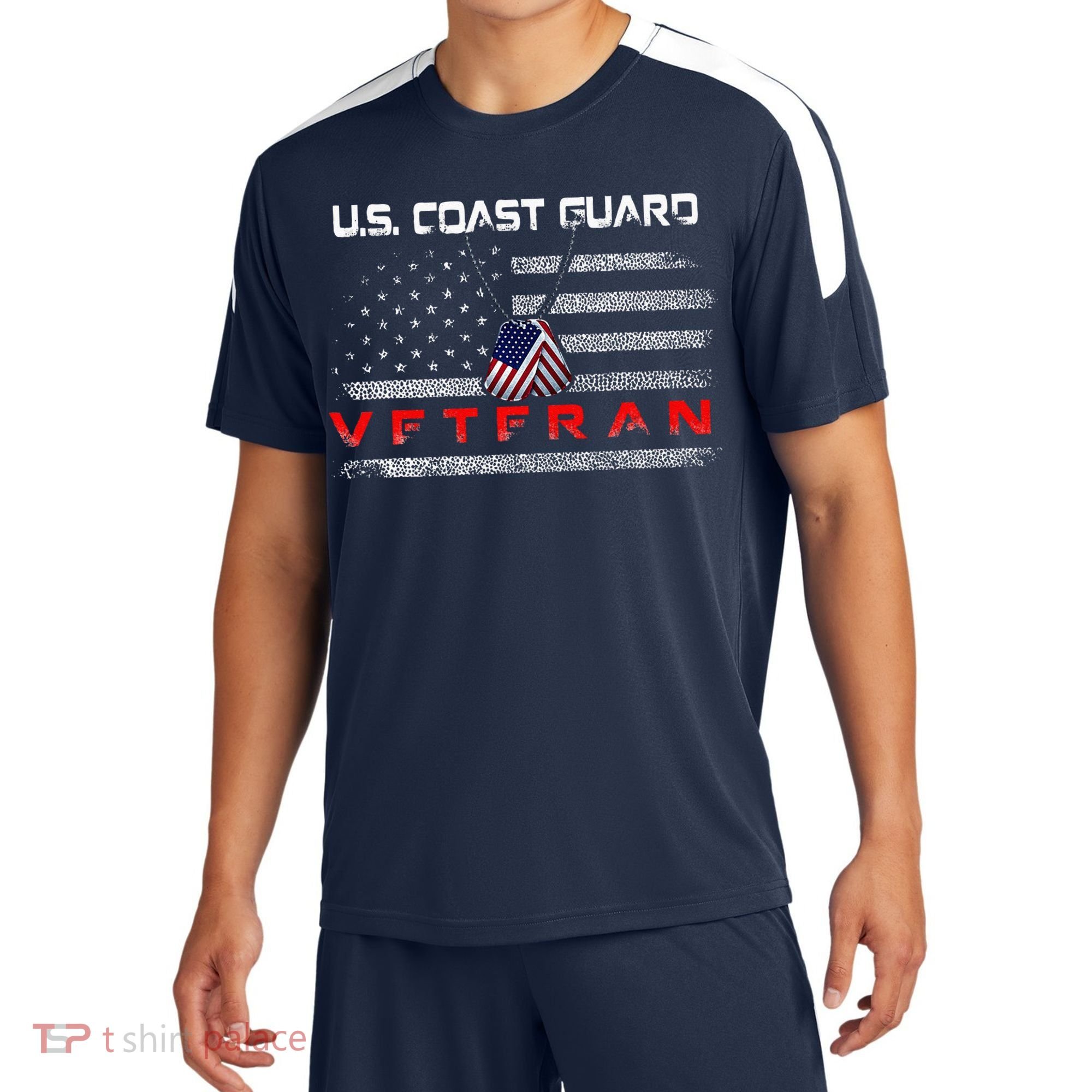Us Coast Guard Veteran Veteran Flag Sport-Tek Competitor United Soccer Jersey