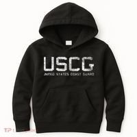Us Coast Guard Uscg United States Anchor Kids Hoodie thumb 0