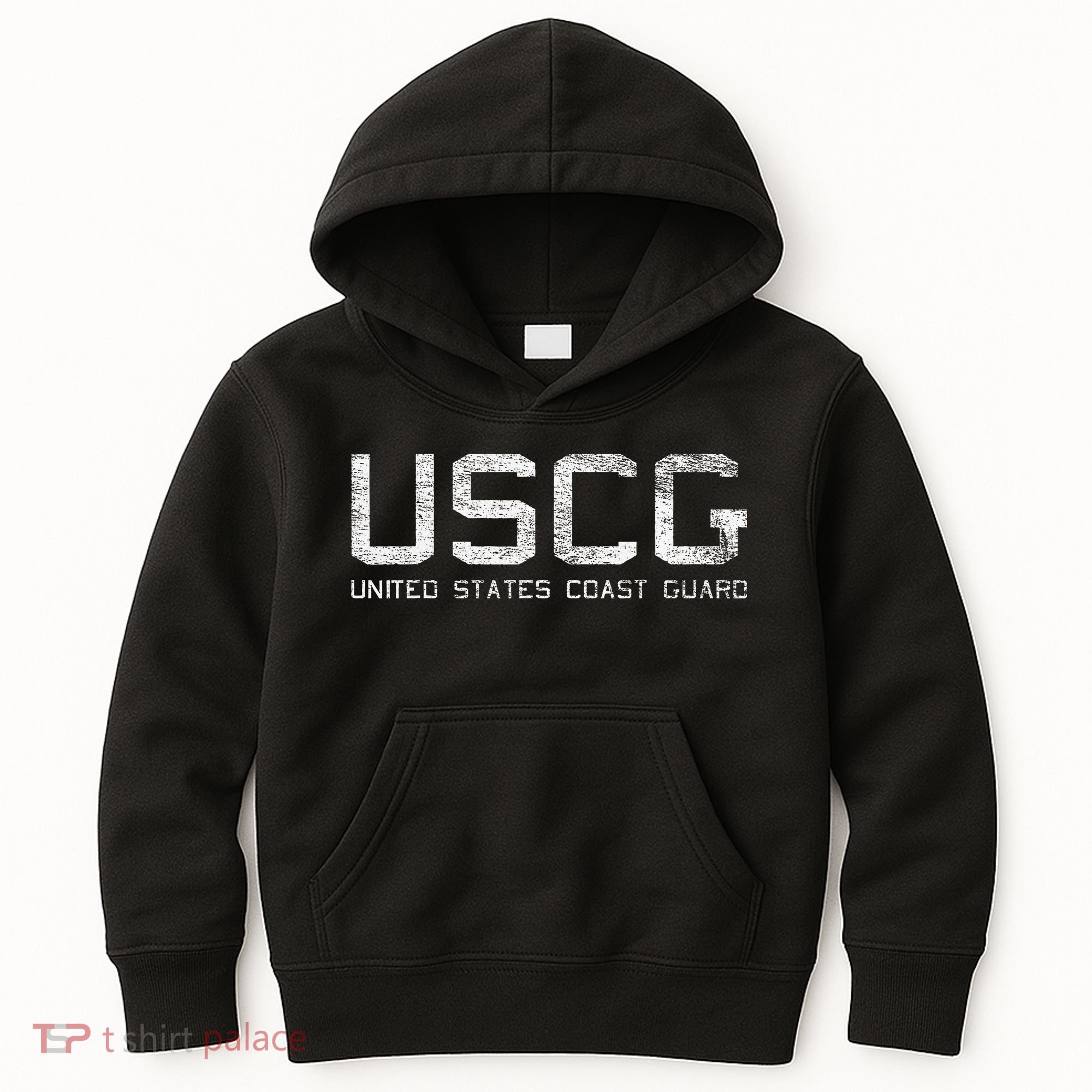 Us Coast Guard Uscg United States Anchor Kids Hoodie