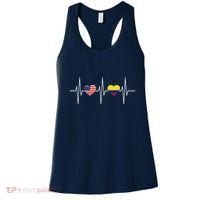 Usa Colombia Heartbeat America Colombian Flag Heart Women's Tank Top thumb 0