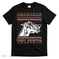 Ugly Christmas Horse Marey Horsemas Xmas Cute Gift T-Shirt thumb 0