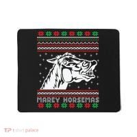 Ugly Christmas Horse Marey Horsemas Xmas Cute Gift Mousepad thumb 0