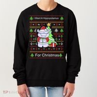 Ultimate Christmas I Want A Hippopotamus Ugly Women's Sweatshirt thumb 0