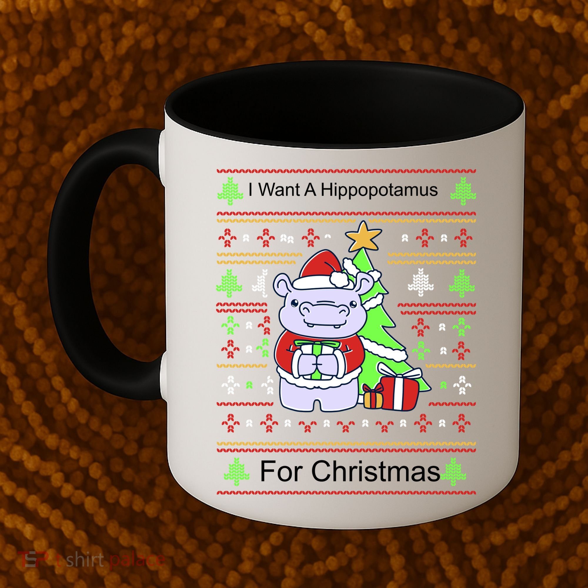 Ultimate Christmas I Want A Hippopotamus Ugly Coffee Mug
