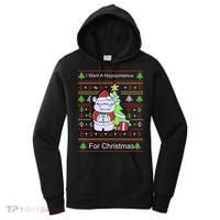 Ultimate Christmas I Want A Hippopotamus Ugly Women's Hoodie thumb 0