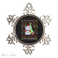 Ultimate Christmas I Want A Hippopotamus Ugly Ornament thumb 0