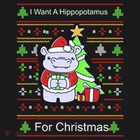 Ultimate Christmas I Want A Hippopotamus Ugly Women's Long Sleeve Shirt thumb 2