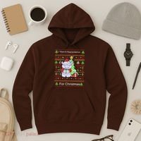 Ultimate Christmas I Want A Hippopotamus Ugly Hoodie thumb 3