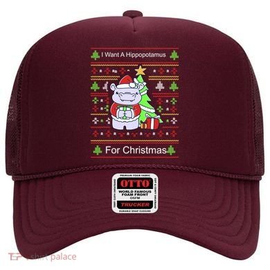 Ultimate Christmas I Want A Hippopotamus Ugly Hat
