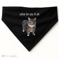 Uiia Cat I Wake Up I Engage In Tomfoolery USA-Made Doggie Bandana thumb 0