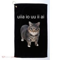 Uiia Cat I Wake Up I Engage In Tomfoolery Golf Towel thumb 0