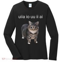 Uiia Cat I Wake Up I Engage In Tomfoolery Women's Long Sleeve Shirt thumb 0