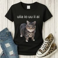 Uiia Cat I Wake Up I Engage In Tomfoolery Women's T-Shirt thumb 3
