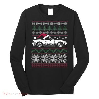 Ugly Christmas JDM Import Car  Long Sleeve Shirt