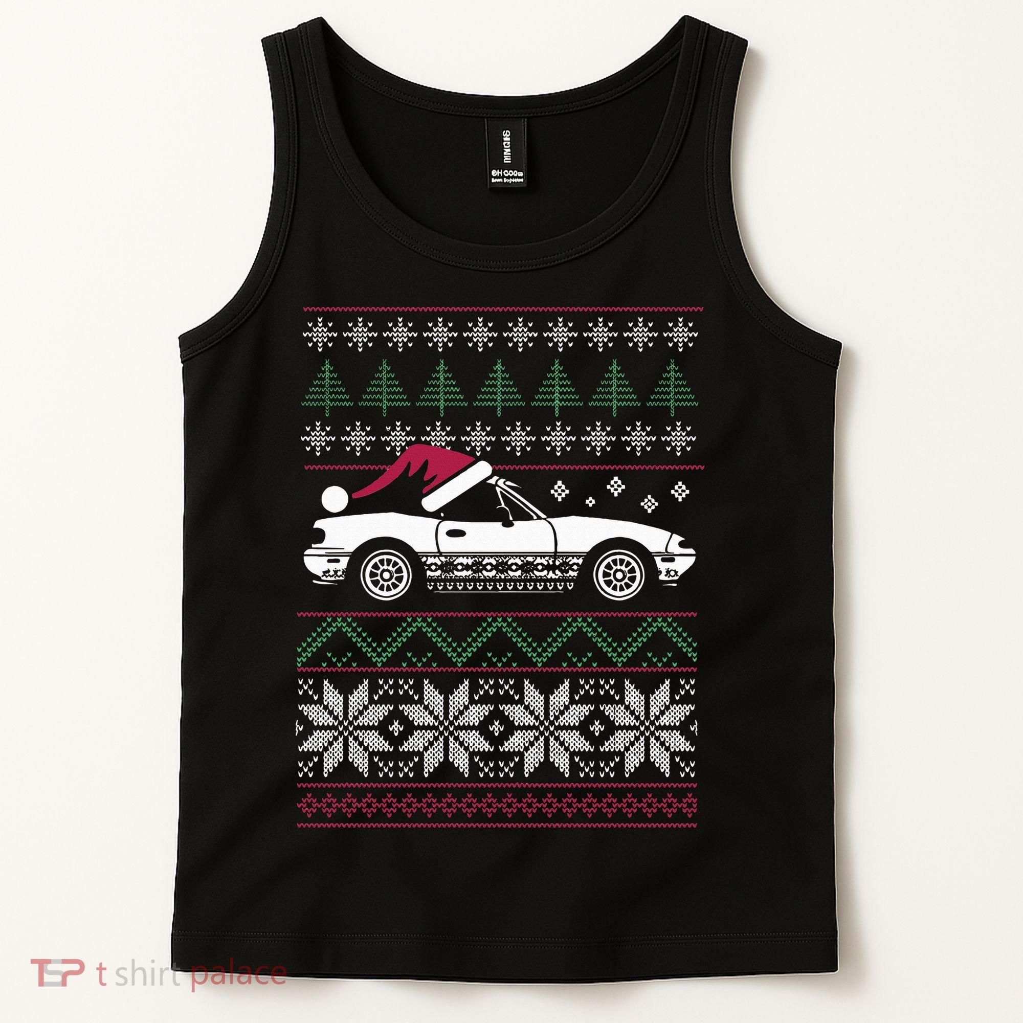 Ugly Christmas JDM Import Car  Tank Top