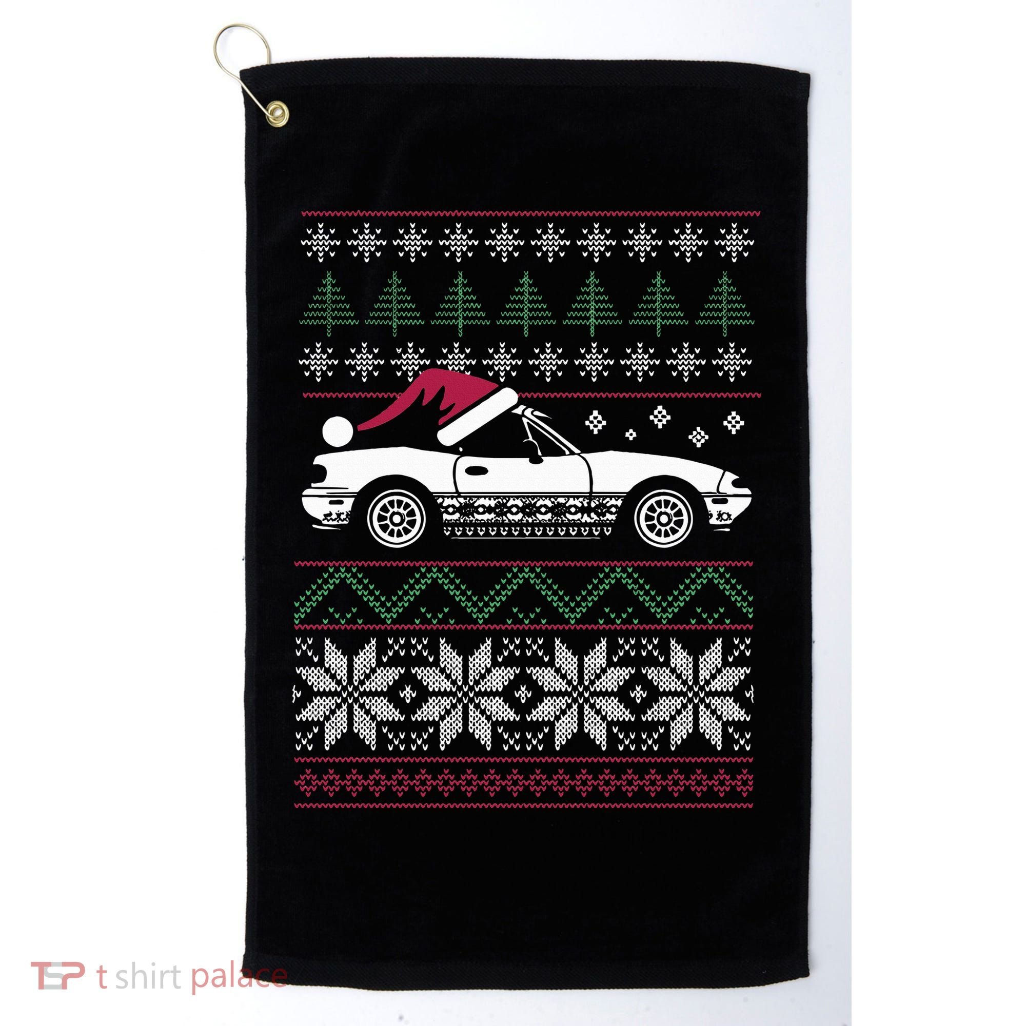 Ugly Christmas JDM Import Car  Golf Towel
