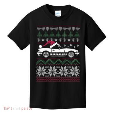 Ugly Christmas JDM Import Car  Kids T-Shirt