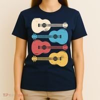 Ukelele Colorful Music T-Shirt thumb 4