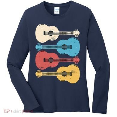 Ukelele Colorful Music Women's Long Sleeve Shirt