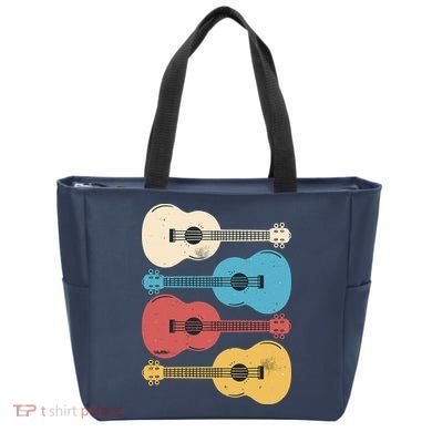 Ukelele Colorful Music Tote Bag