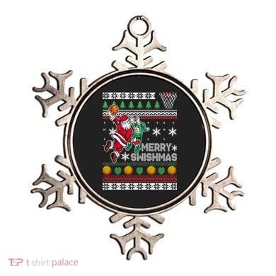 Ugly Christmas Merry Swishmas Basketball Gift Ornament