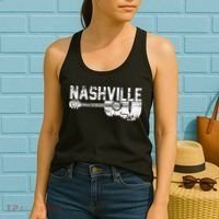 Unique Country Music Lovers Nashville Musician Guitar Cool Women's Tank Top thumb 2