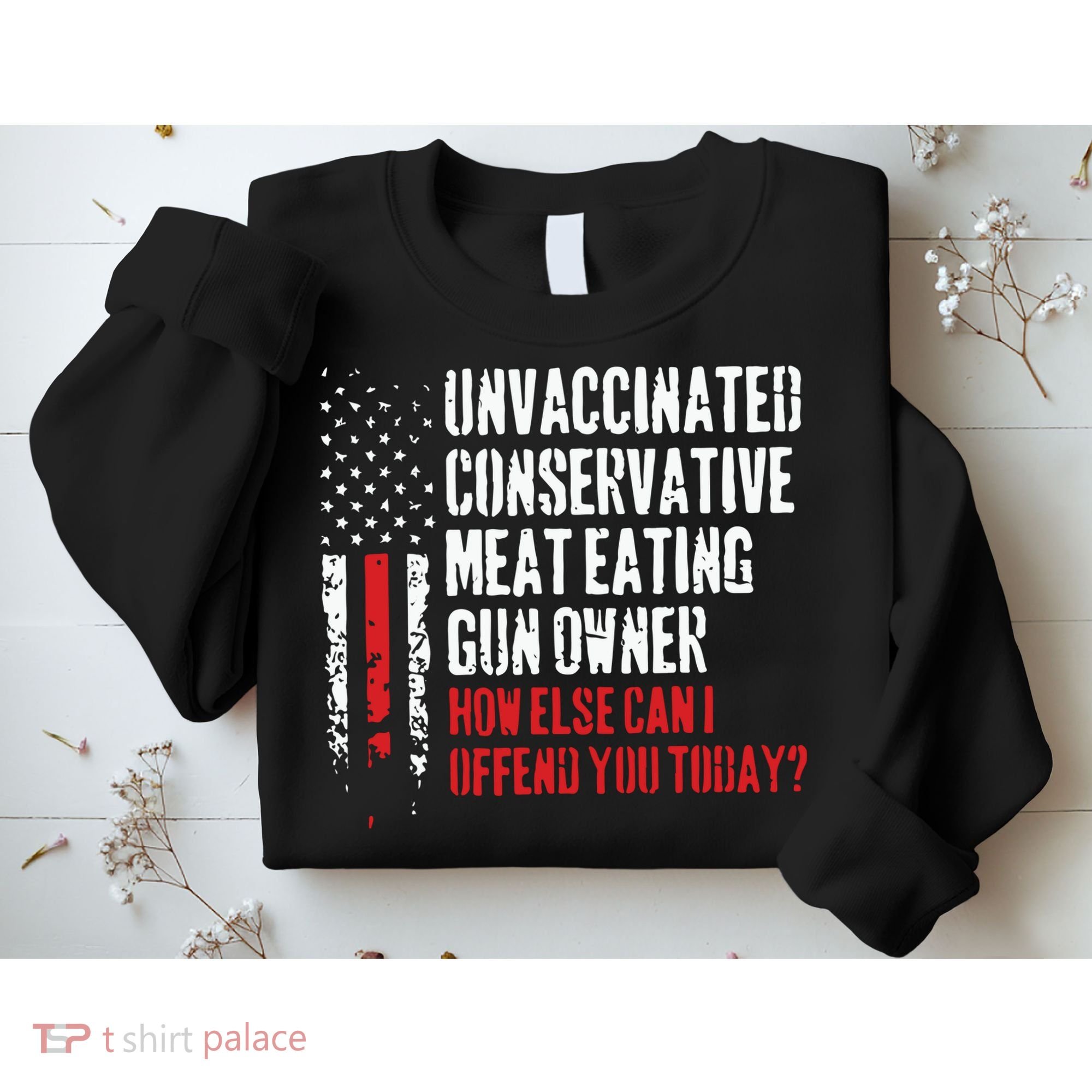 Unvaccinated Conservative Meat Eating Gun Owner How Else Cani Offend You Today Sweatshirt