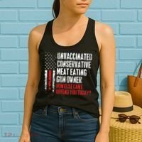 Unvaccinated Conservative Meat Eating Gun Owner How Else Cani Offend You Today Women's Tank Top thumb 2