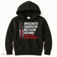 Unvaccinated Conservative Meat Eating Gun Owner How Else Cani Offend You Today Kids Hoodie thumb 0