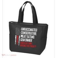 Unvaccinated Conservative Meat Eating Gun Owner How Else Cani Offend You Today Tote Bag thumb 3