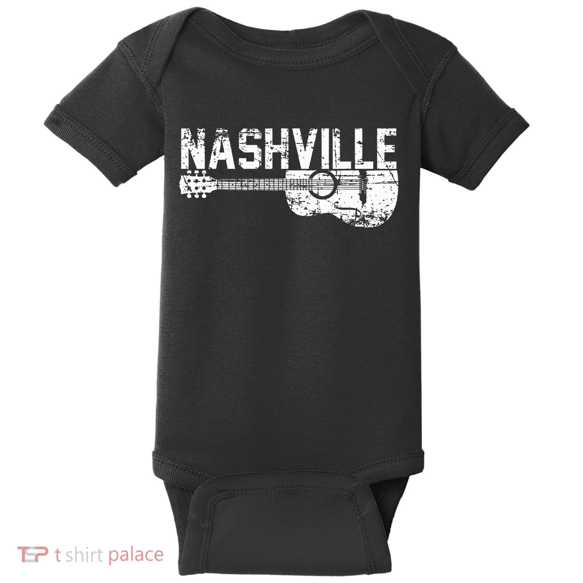 Unique Country Music Lovers Nashville Baby Bodysuit