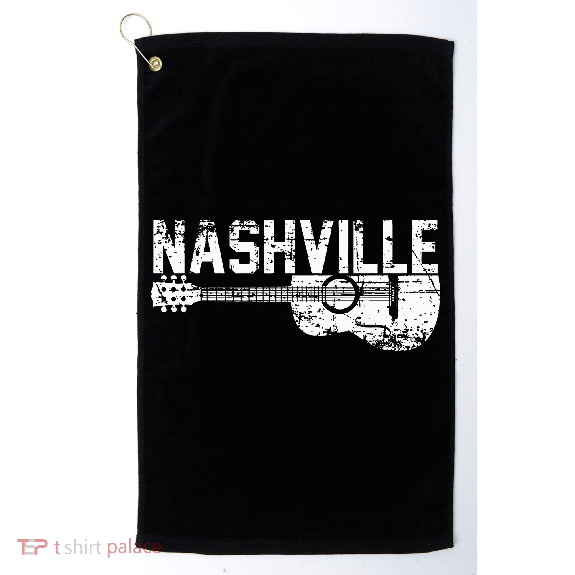 Unique Country Music Lovers Nashville Golf Towel