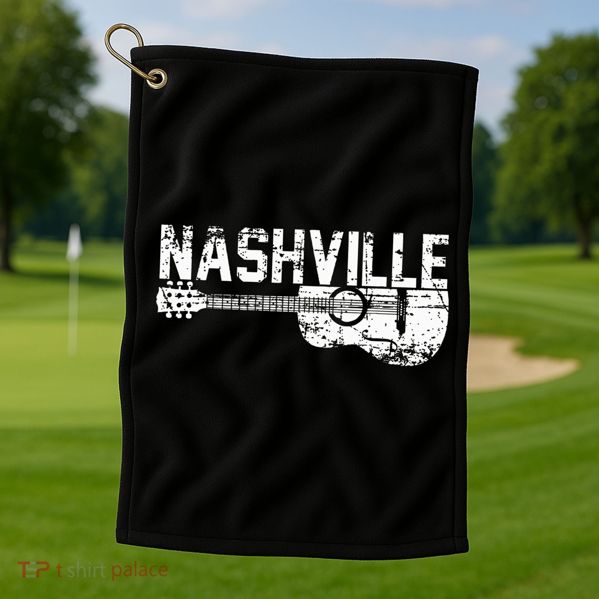 Unique Country Music Lovers Nashville Golf Towel