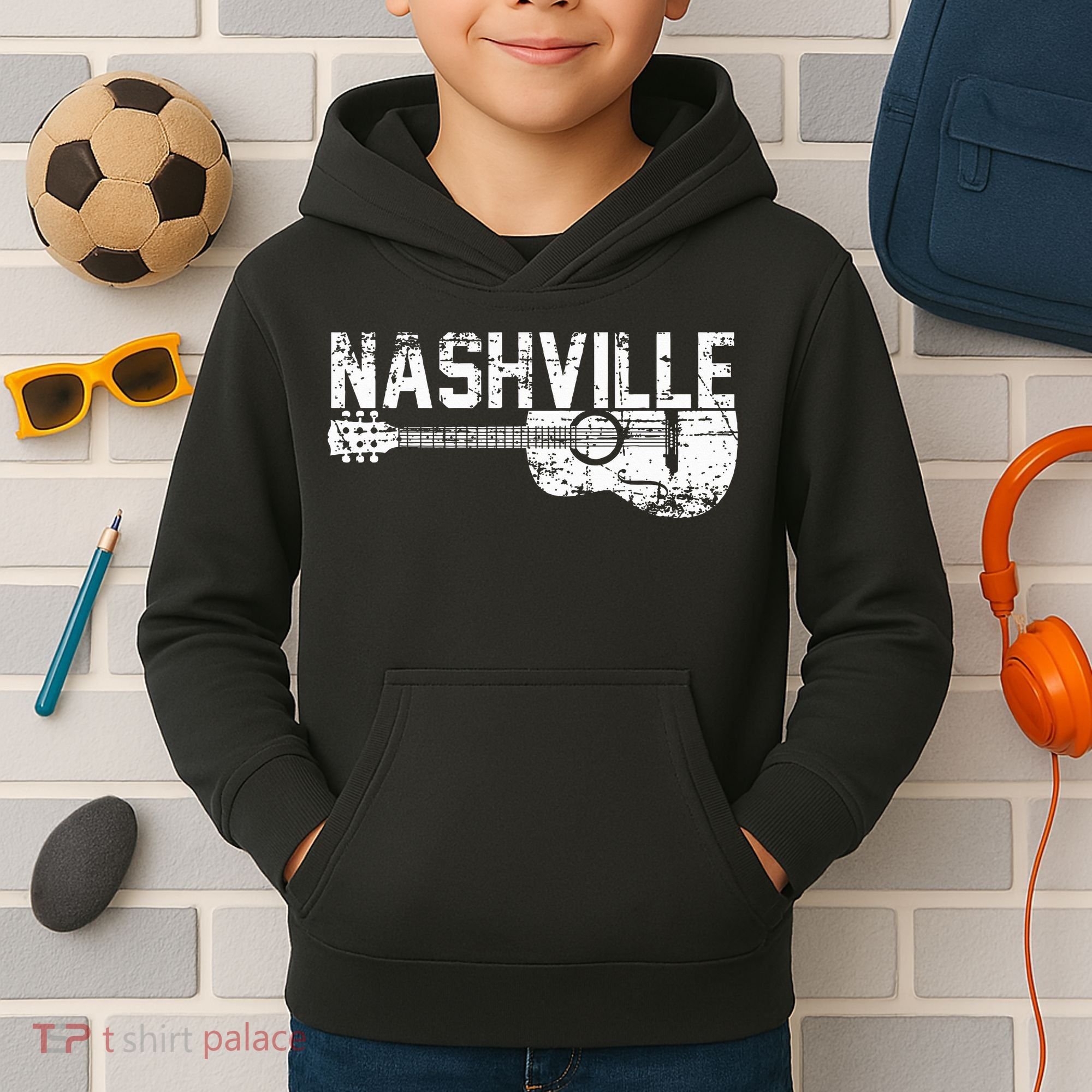 Unique Country Music Lovers Nashville Kids Hoodie