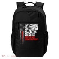Unvaccinated Conservative Meat Eating Gun Owner Backpack thumb 0