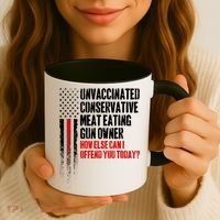 Unvaccinated Conservative Meat Eating Gun Owner Coffee Mug thumb 3