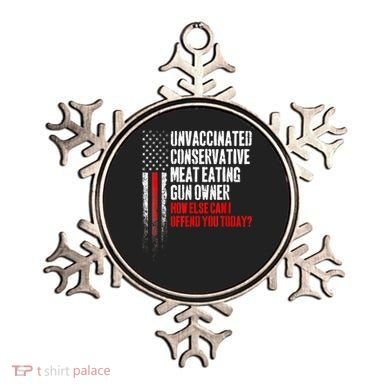 Unvaccinated Conservative Meat Eating Gun Owner Ornament