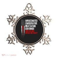 Unvaccinated Conservative Meat Eating Gun Owner Ornament thumb 0